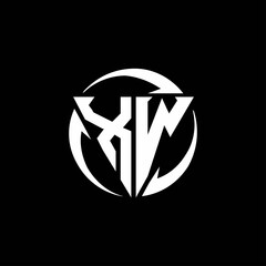 XW logo monogram design template