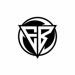 EB logo monogram design template