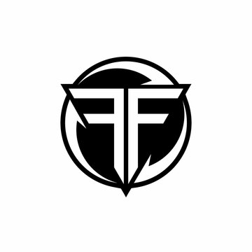 FF logo monogram design template