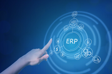 erp solution for planning business and production for control corporate database and planning resourse sales