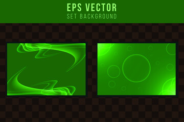 Set green background abstract dark shining back ground collection