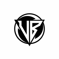 UB logo monogram design template