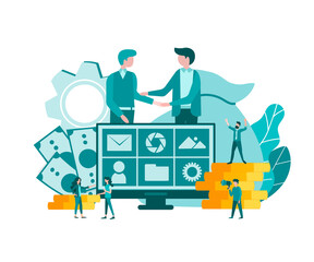 Earnings on the Internet, promotion of computer applications, social media business