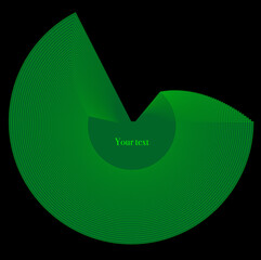 Elegant design vector frame with geometric shapes. Element for design of business cards, flyers, brochures and logos.