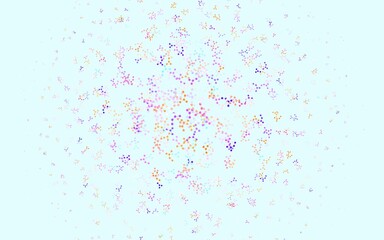 Light Blue, Yellow vector template with artificial intelligence structure.