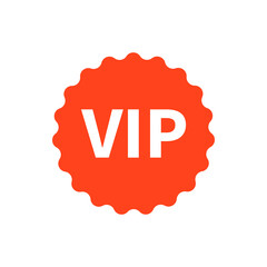 VIP tag icon.Vector illustration isolated on white background.