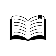 Open Book Education Icon Design Graphic Template Isolated
