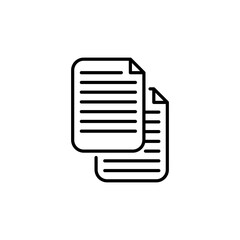 Paper, Page, Document Icon Design Graphic Template Isolated