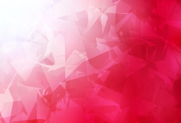 Obraz premium Light Red vector template with chaotic poly shapes.