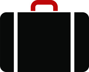 Businessman briefcase icon. Vector. Flat and modern style.