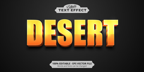 Editable text effect, Desert text