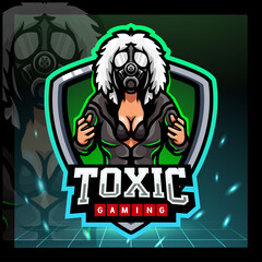 Fototapeta premium Toxic girls mascot. esport logo design.
