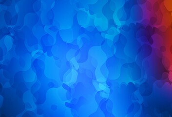 Light Blue, Red vector backdrop with memphis shapes.