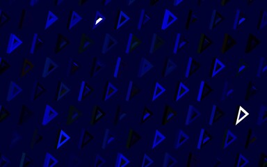 Dark Blue, Green vector background with triangles.