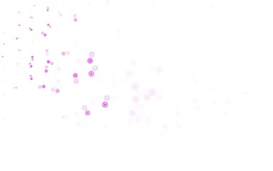 Light Pink vector layout with circle shapes.
