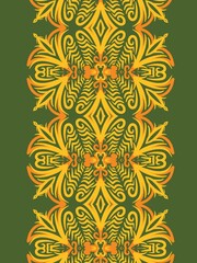 Ethnic Tribal Argyle Seamless Pattern. Abstract Mosaic Geometric Diamond Shapes Colorful Background. Traditional Boho Ikat Ornament of Doodle Rhombuses. Digital art illustration