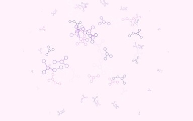 Light Pink, Yellow vector template with artificial intelligence structure.