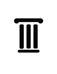 column isolated on black