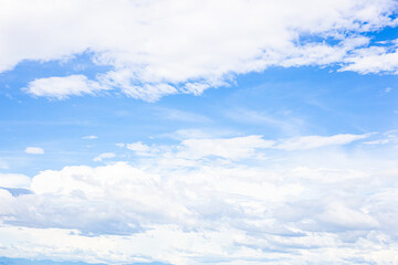 Closeup beautiful view of nature cloud with blue sky 