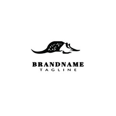 armadillo logo template icon vector illustration