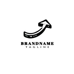 arrow logo template simple icon design vector illustration