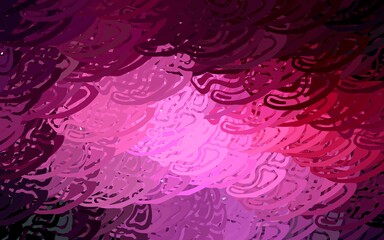 Dark Pink vector template with chaotic poly shapes.