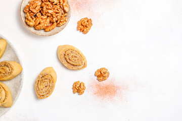 Homemade delicious organic walnut cookies.