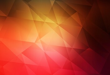 Obraz premium Dark Red, Yellow vector abstract mosaic background.