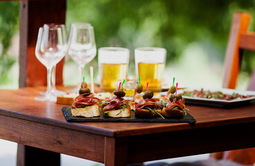 table setting  in bar