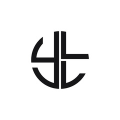 YLL logo YLL icon YLL vector YLL monogram YLL letter YLL minimalist YLL triangle YLL hexagon Circle Unique modern flat abstract logo design 