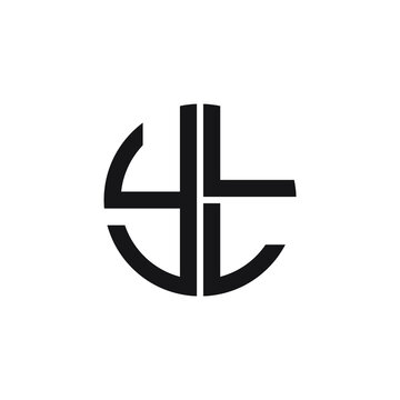 YLL logo YLL icon YLL vector YLL monogram YLL letter YLL minimalist YLL triangle YLL hexagon Circle Unique modern flat abstract logo design 