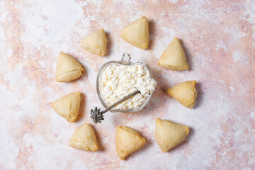 Homemade delicious cottage cheese cookies.