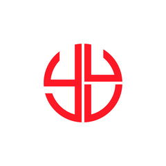 Obraz premium YUU logo YUU icon YUU vector YUU monogram YUU letter YUU minimalist YUU triangle YUU hexagon Circle Unique modern flat abstract logo design 