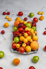 Naklejka na ściany i meble Fresh summer fruits and berries.