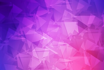 Fototapeta premium Light Purple, Pink vector low poly texture.
