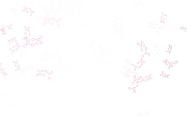 Light Pink vector pattern with artificial intelligence network.