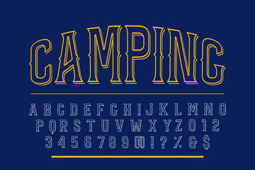 vintage alphabet font, typeface vector  design, black and green style