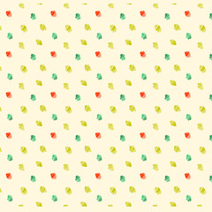 Scribbled dotted seamless pattern like a confetti. A summer party in a vector pattern, cute and happy, good for kids clothes or accessories, home decor, gift wrap etc