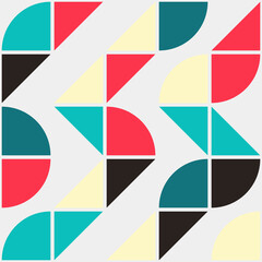 Fototapeta premium Abstract Geometric Pattern generative computational art illustration
