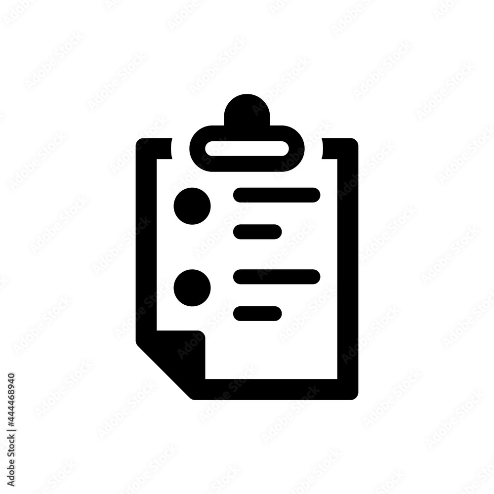 Sticker clipboard report icon. vector eps file.