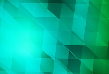 Fototapeta premium Light Green vector texture in rectangular style.