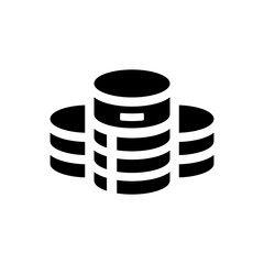 Database storage icon. Vector EPS file.