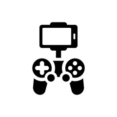 Drone mobile control icon. Vector EPS file.