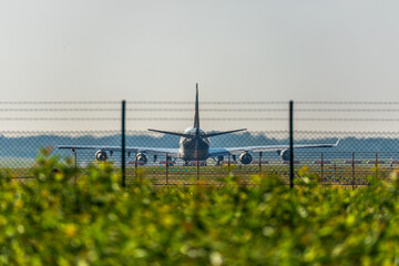 Airplane on the runway