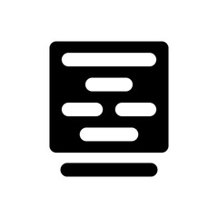 Obraz premium Text center align icon. Vector EPS file.