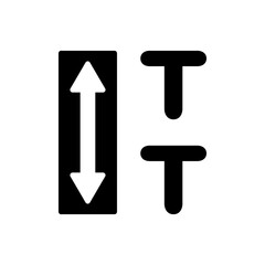 Text leading icon. Vector EPS file.