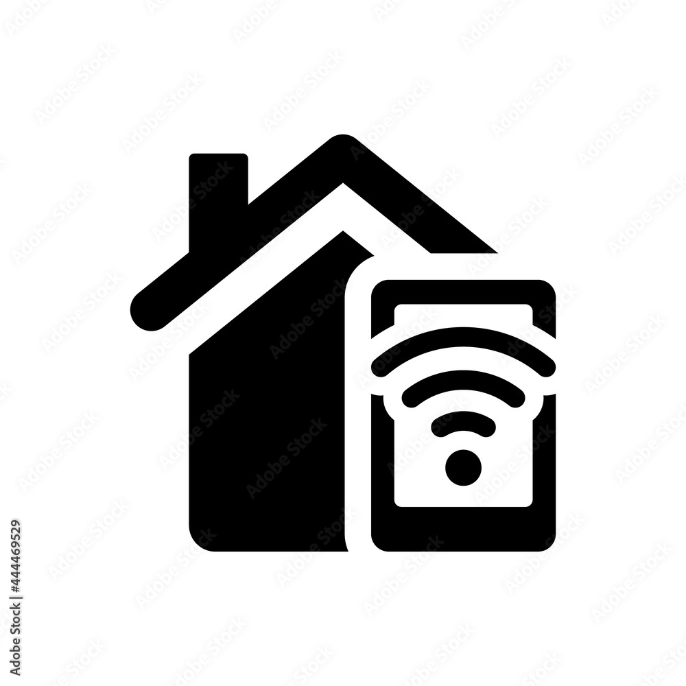 Wall mural smart home mobile control icon. vector eps file.