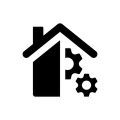 Smart home control icon. Vector EPS file.