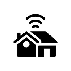 Home wireless control icon. Vector EPS file.