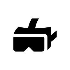 Virtual reality glasses icon. Vector EPS file.